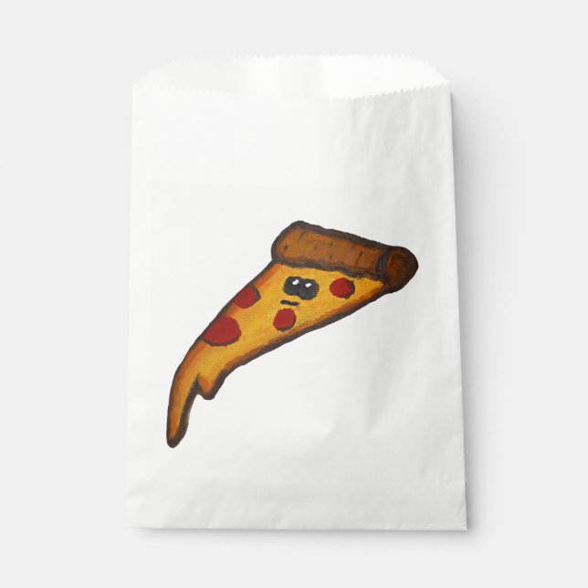 Pizza-Party-Mitgebs-Tasche Geschenktütchen (Vorderseite)