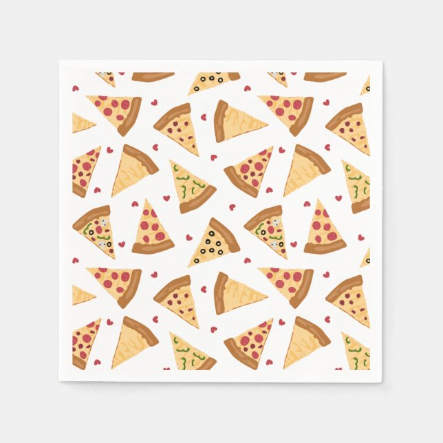 Pizza Party Napkins Serviette (Vorderseite)