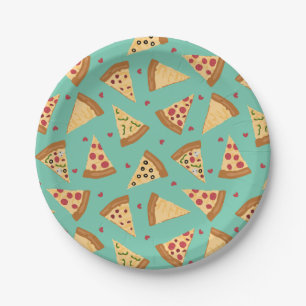 Pizza Party Paper Plate Pappteller