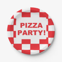 "Pizza Party" Papier Teller
