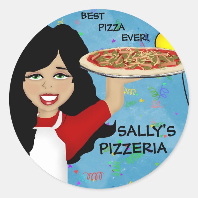 Pizza Party Stickers (Vorderseite)