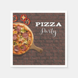 Pizza Party Supreme Serviette