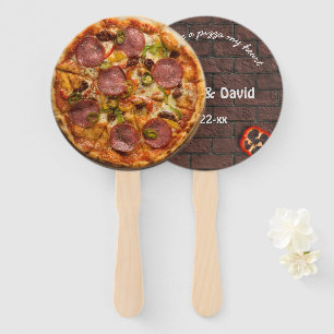 Pizza Party Supreme Wedding Fächer