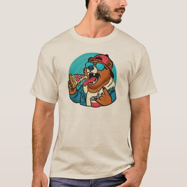 Pizza Party T - Shirt Design (Vorderseite)