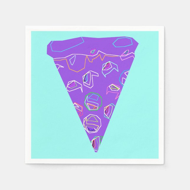 Pizza Party Wedding Serviette (Vorderseite)