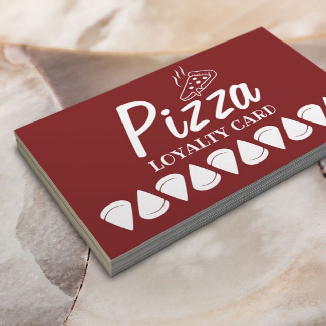 Pizza Pasta Restaurant Loyalty Cartes (Créateur téléchargé)