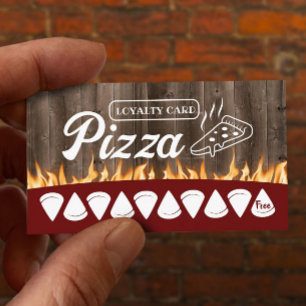 Pizza Pasta Restaurant Rustikales Holz Treuekarte