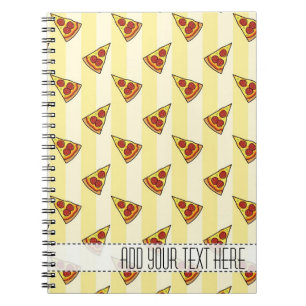 Pizza Pattern Custom Notebook Notizblock