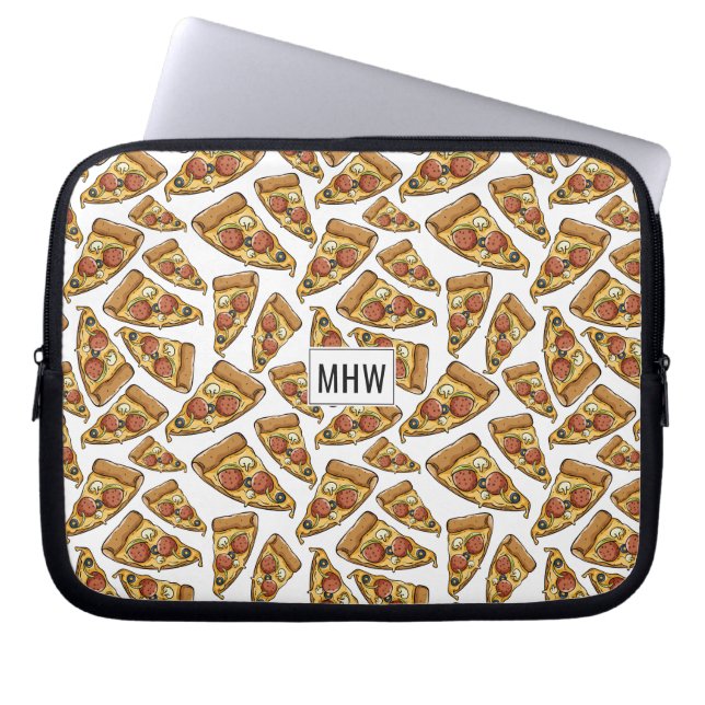 Pizza Pattern individuelle Laptop-Ärmel Laptopschutzhülle (Vorderseite)