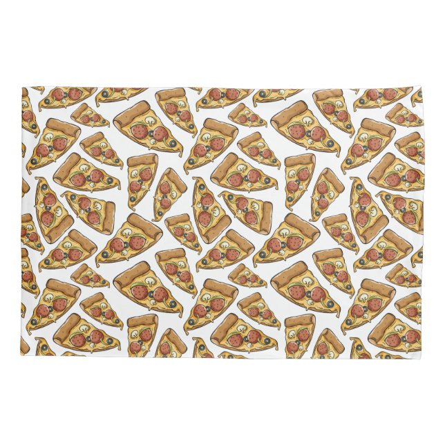 Pizza Pattern Kissenbezug (Rückseite)