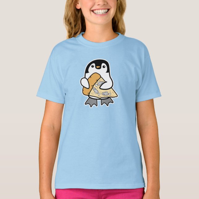 Pizza Penguin T-Shirt (Vorderseite)