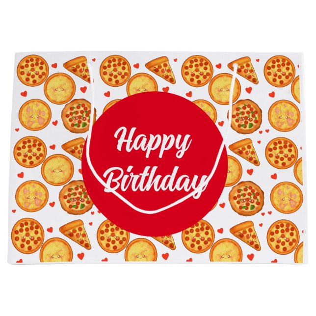 Pizza Peperroni, Käse und Margherita Große Geschenktüte (Vorderseite)
