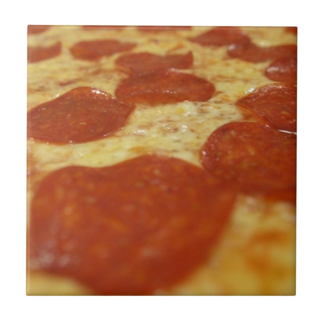 Pizza pepperoni fliese (Vorderseite)
