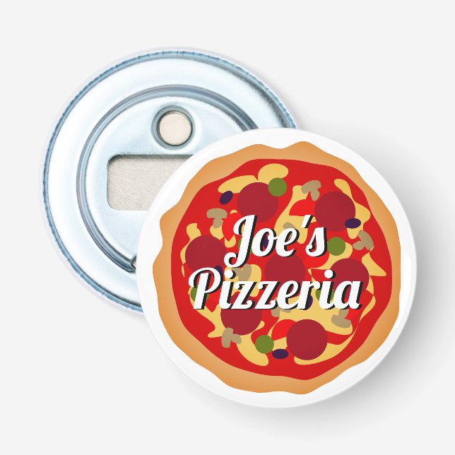 Pizza pepperoni pizza, kundenspezifisch, magnetisc flaschenöffner (Vorderseite)
