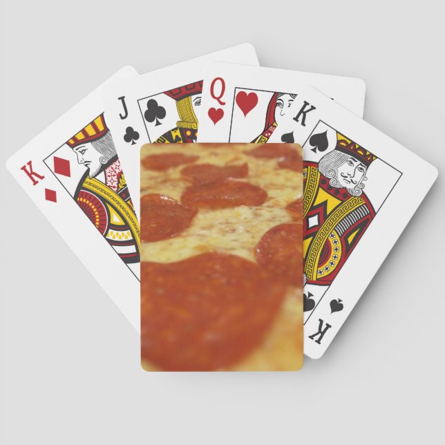 Pizza pepperoni spielkarten (Rückseite)