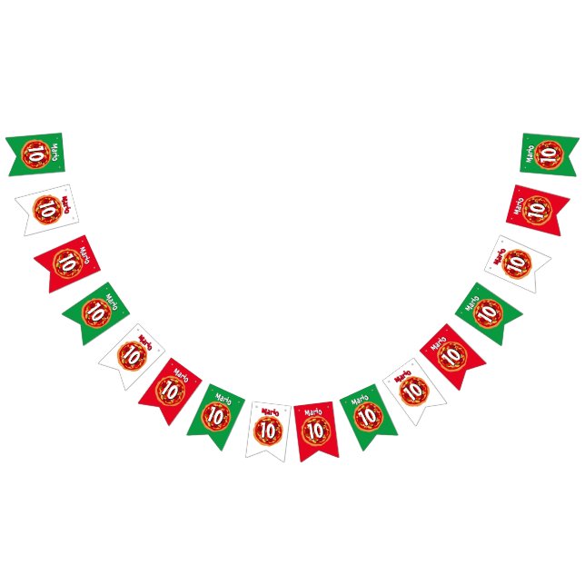 Pizza personnalisée Fête Anniversaire drapeaux de  (Tout)