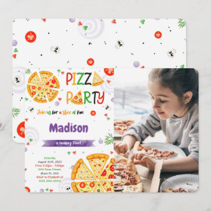 Pizza Photo invitation