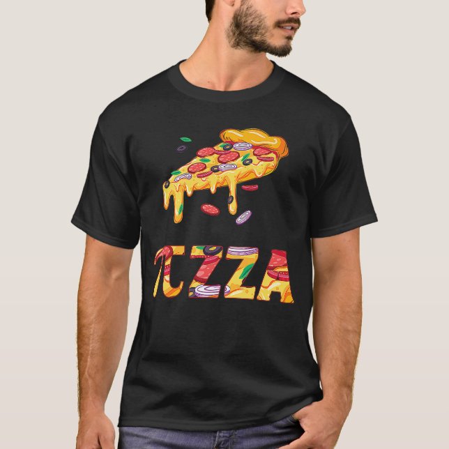 Pizza Pi Day Math Lehrer Nerd Geek T-Shirt (Vorderseite)