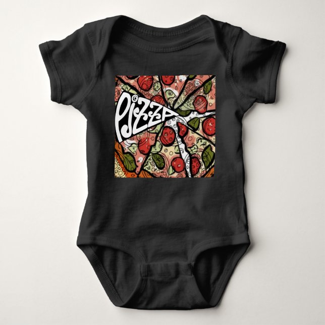 Pizza Pie Baby Strampler (Vorderseite)