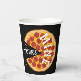 Pizza Pizza Funny Pepperoni niedlich Feinschmecker Pappbecher