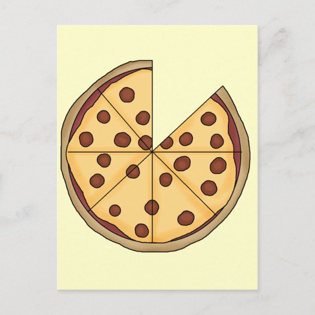 Pizza Pizza Pizza Postkarte (Vorderseite)