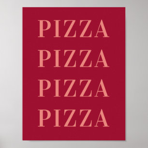 Pizza Pizza Wall Art, Poster du dortoir, Apparteme