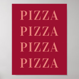 Pizza Pizza Wandkunst, Wohnheim Zimmer Poster, Woh Poster