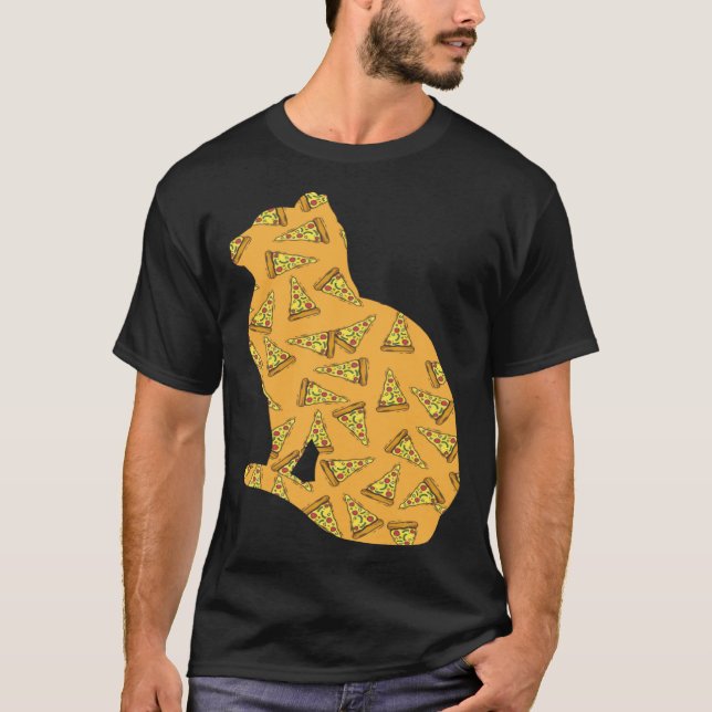 Pizza  Pizzaiolo Pizza Cat T-Shirt (Vorderseite)