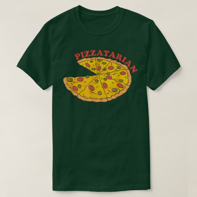 Pizza Pizzatarian Fast Food Funny Pizza Lover  T-Shirt (Design vorne)