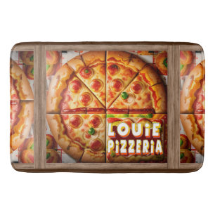 Pizza Pizzeria Design Badematte