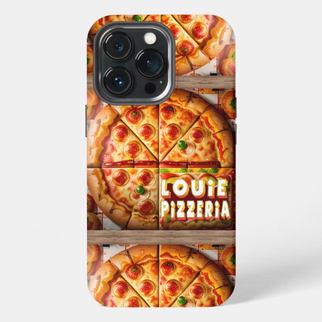 Pizza Pizzeria Design iPhone 13 Pro Hülle (Hinten)