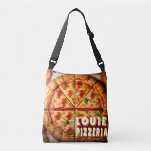 Pizza Pizzeria Design Tragetaschen Mit Langen Trägern