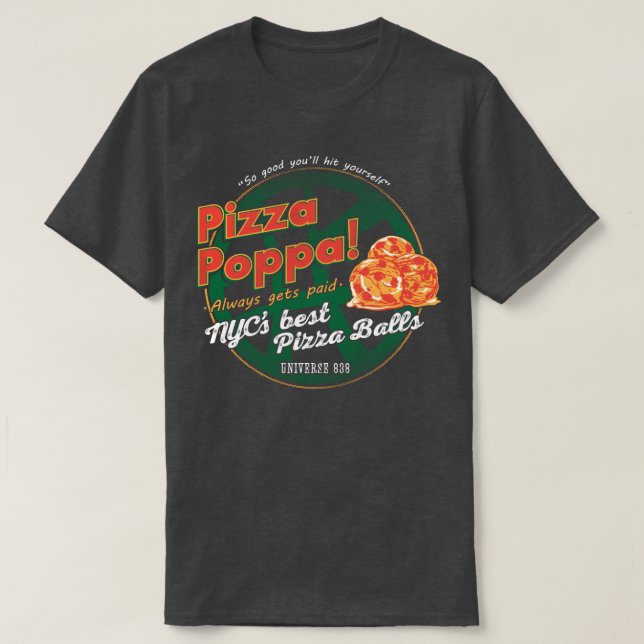Pizza Poppa T-Shirt (Design vorne)