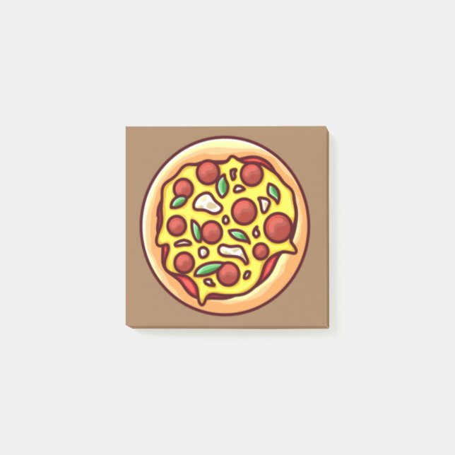 Pizza Post-it Klebezettel (Vorderseite)