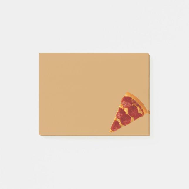 Pizza-Post-It Post-it Klebezettel (Vorderseite)