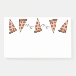 Pizza-Post-Itanmerkungen Post-it Klebezettel