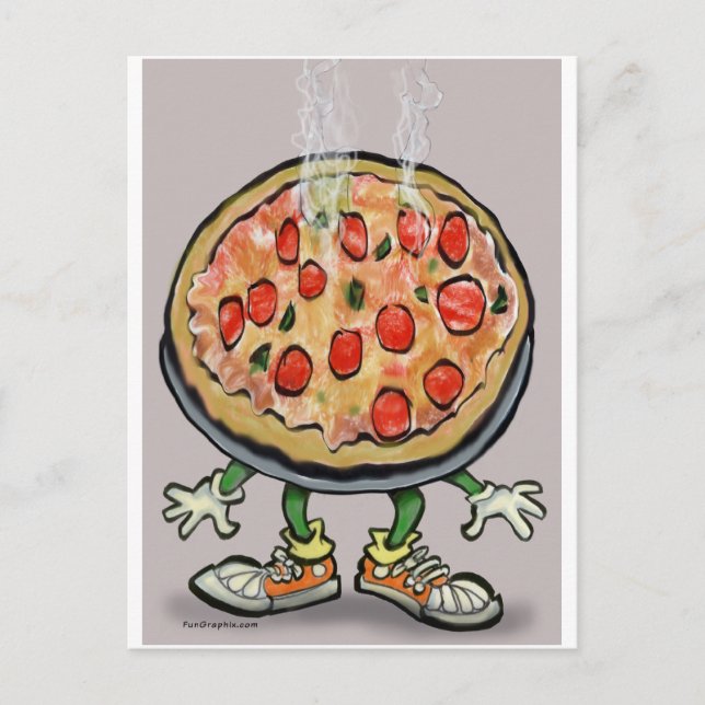 Pizza Postkarte (Vorderseite)