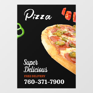 Pizza Promo Custom Window Cloning Fensteraufkleber