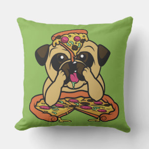 Pizza Pug Kissen Für Draußen