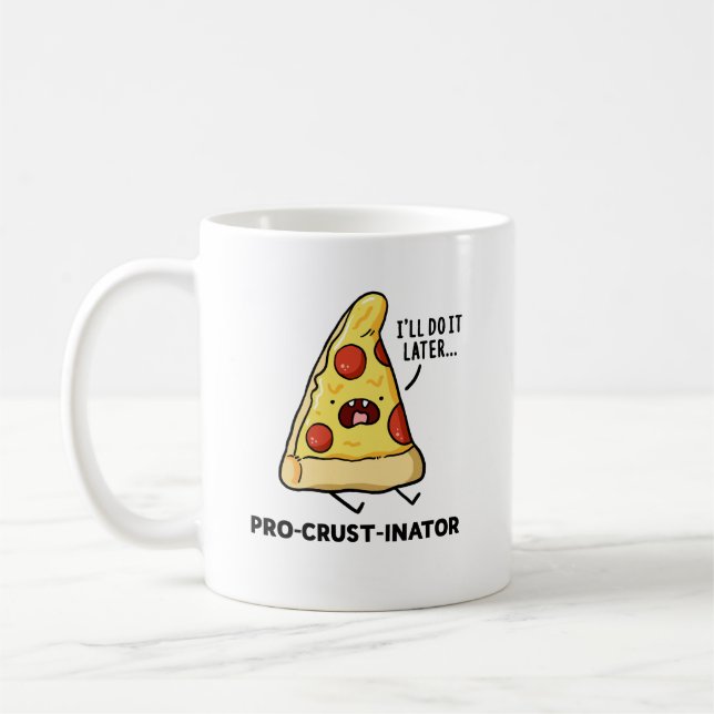 Pizza Pun-Tasse Kaffeetasse (Links)