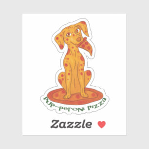 Pizza Puppy Aufkleber