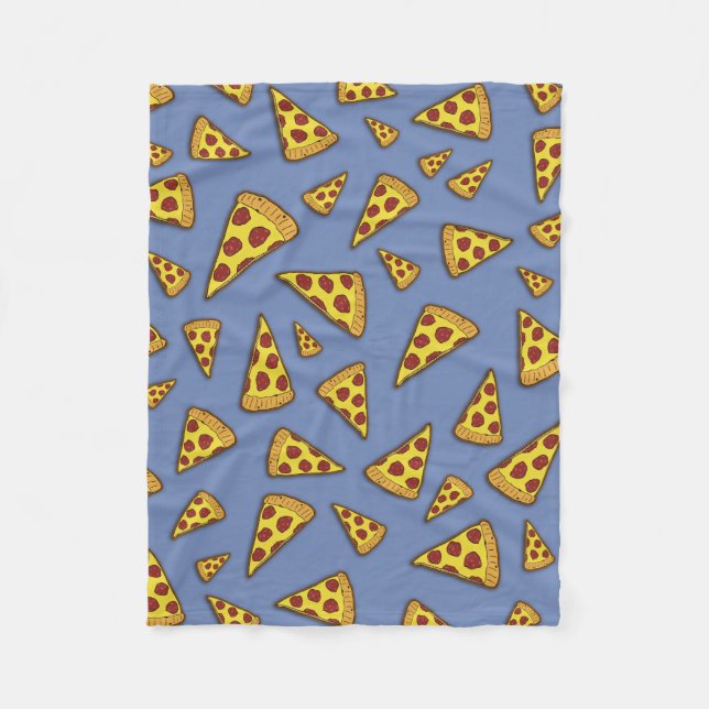 Pizza-Regeln! Fleecedecke (Vorderseite)