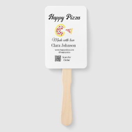 Pizza restaurant cafe pizzeria scan QR code order Fächer