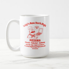 Pizza Restaurant im Detail Grafik anpassen Kaffeetasse