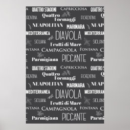 Pizza Restaurant Pizzeria Koch Restaurant Dellago Poster