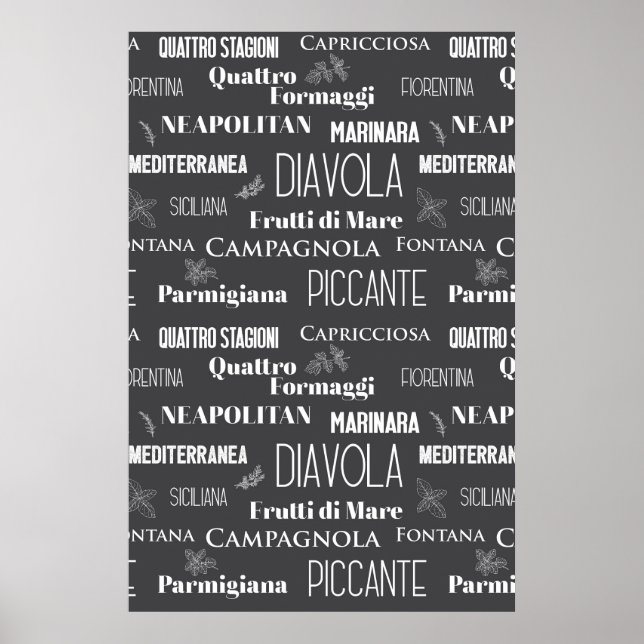 Pizza Restaurant Pizzeria Koch Restaurant Dellago Poster (Vorne)