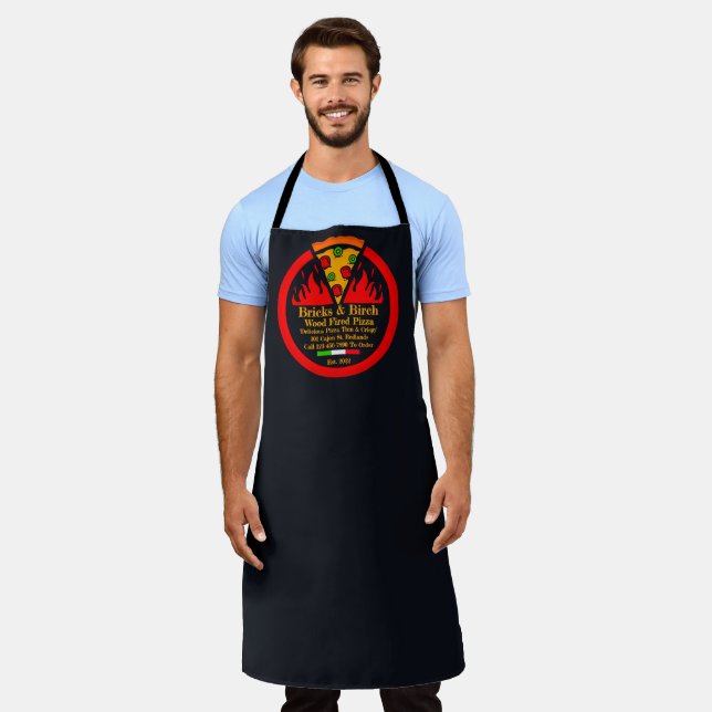 Pizza Restaurant Promo Personal anpassen Schürze (Getragen)