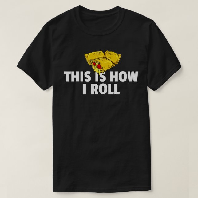 Pizza Rolls Gift Funny Cheese Snack  T-Shirt (Design vorne)