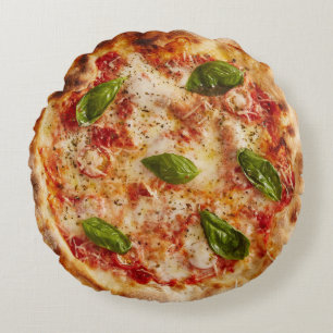 Pizza Round Throw Kissen