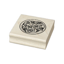 Pizza Rubber Briefmarke
